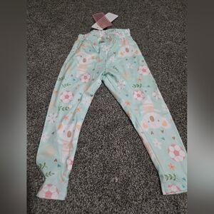 Dot Dot Smile Kids Leggings - Mint and Pink Koala Print